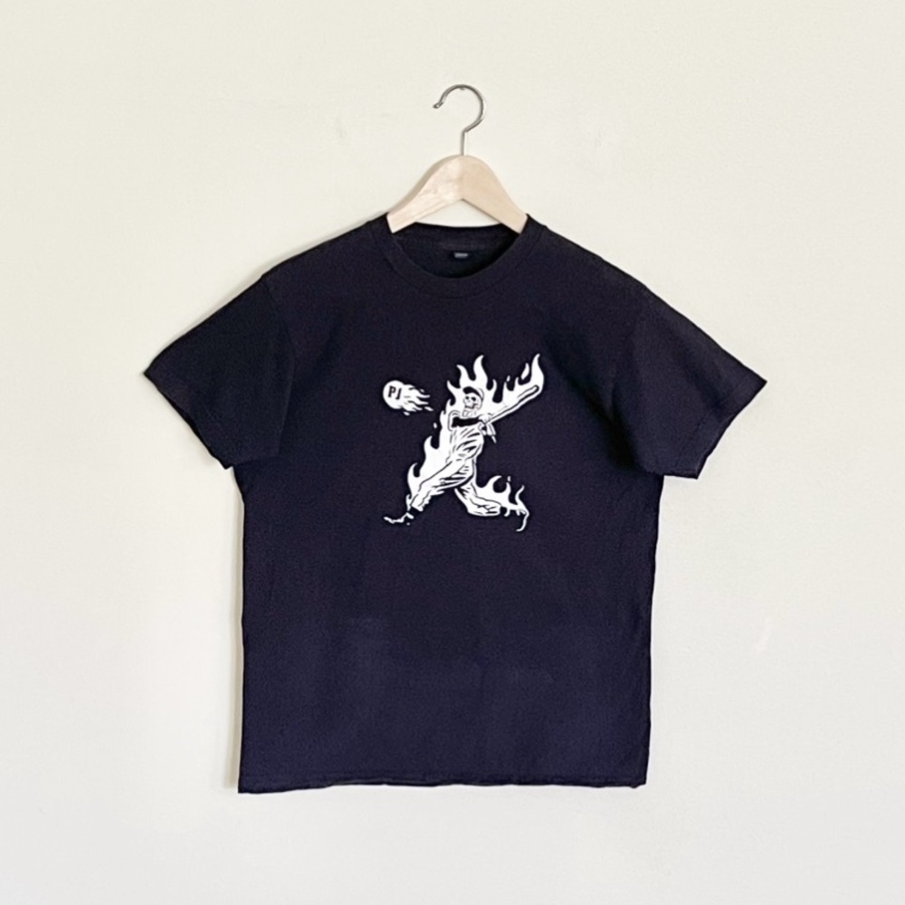 Pearl Jam 2018 North American Tour Flaming Slugger Navy Concert T Shirt Adult M